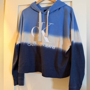 Calvin Klein Jeans Blue Ombre Hoodie Sweater